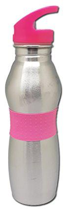 

Tuelip Stainless Steel Pink Water Bottle ( 750 ml Set of 1 )
