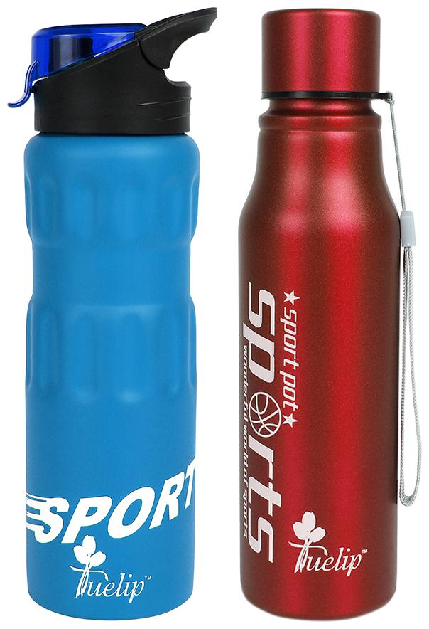

Tuelip Stainless Steel Assorted Water Bottle ( 750 ml Set of 2 )