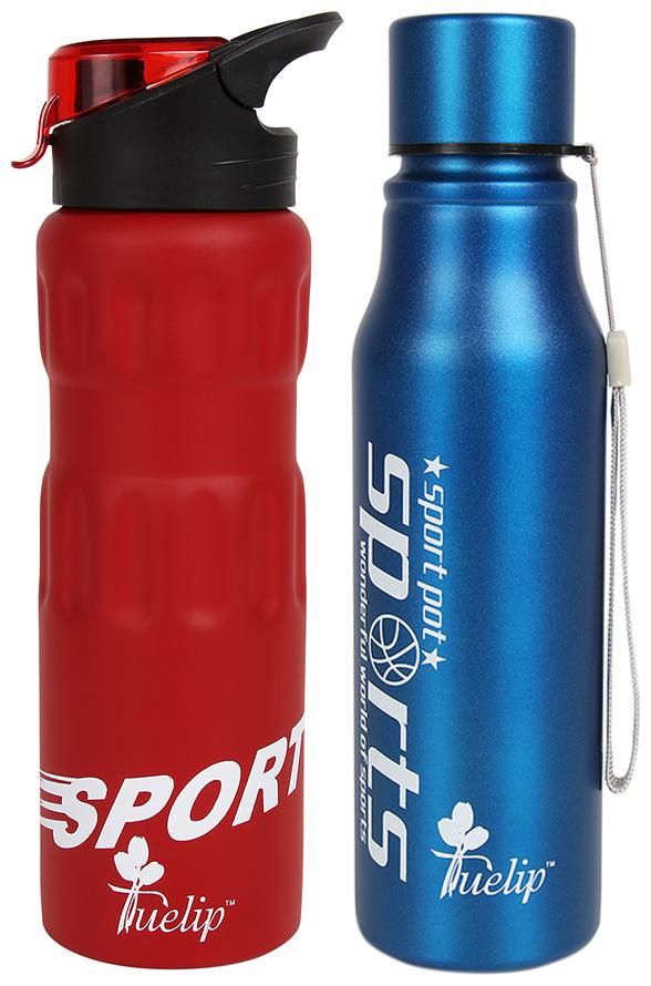 

Tuelip Stainless Steel Assorted Water Bottle ( 750 ml Set of 2 )