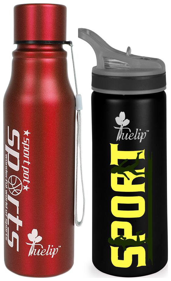 

Tuelip Stainless Steel Assorted Water Bottle ( 750 ml Set of 2 )