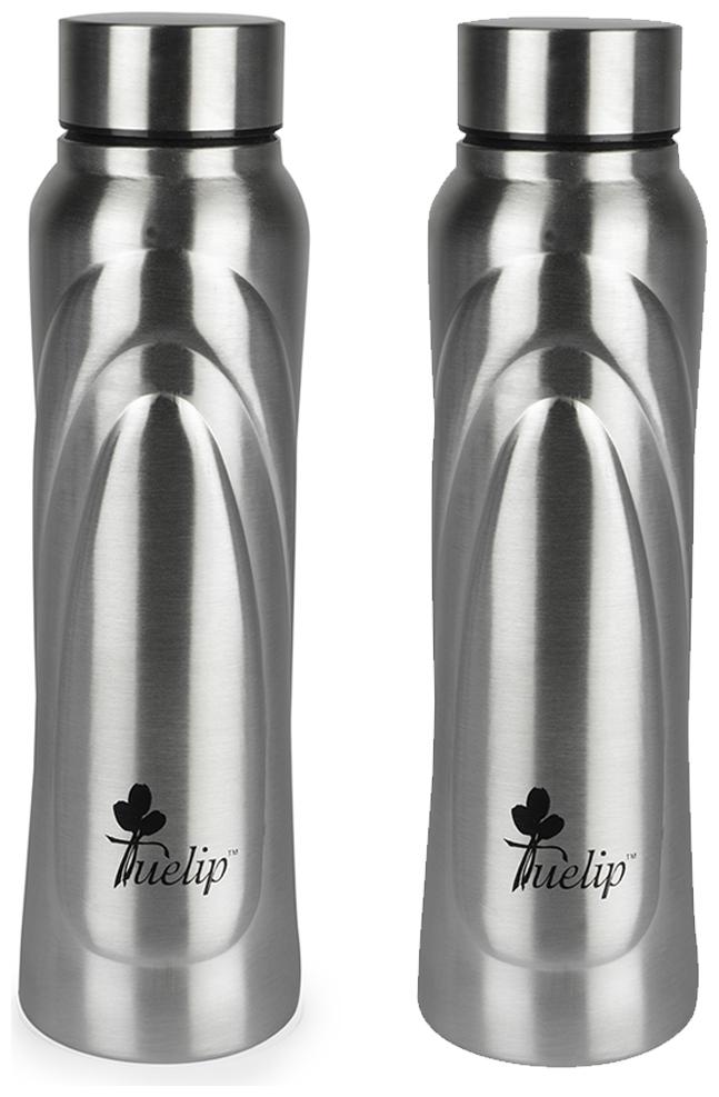 

Tuelip Stainless Steel Silver Water Bottle ( 750 ml Set of 2 )