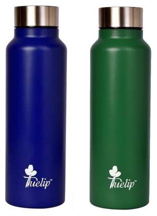

Tuelip Stainless Steel Green Water Bottle ( 850 ml Set of 2 )