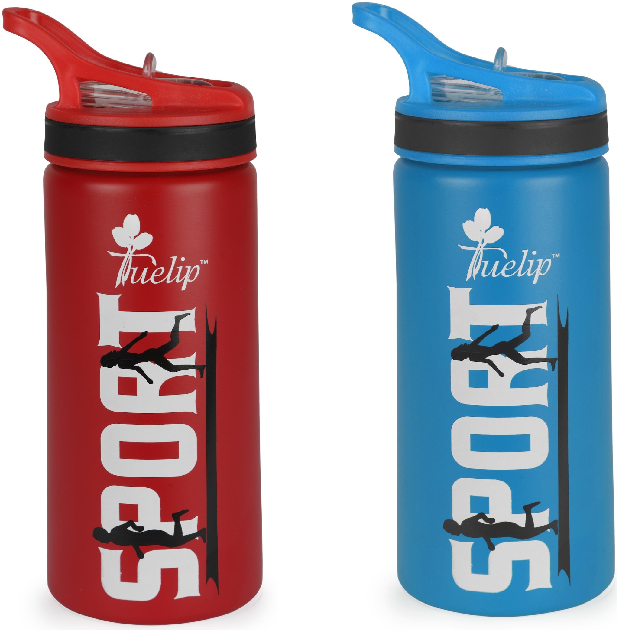 

Tuelip Stainless Steel Blue Red Water Bottle ( 750 ml Set of 2 )