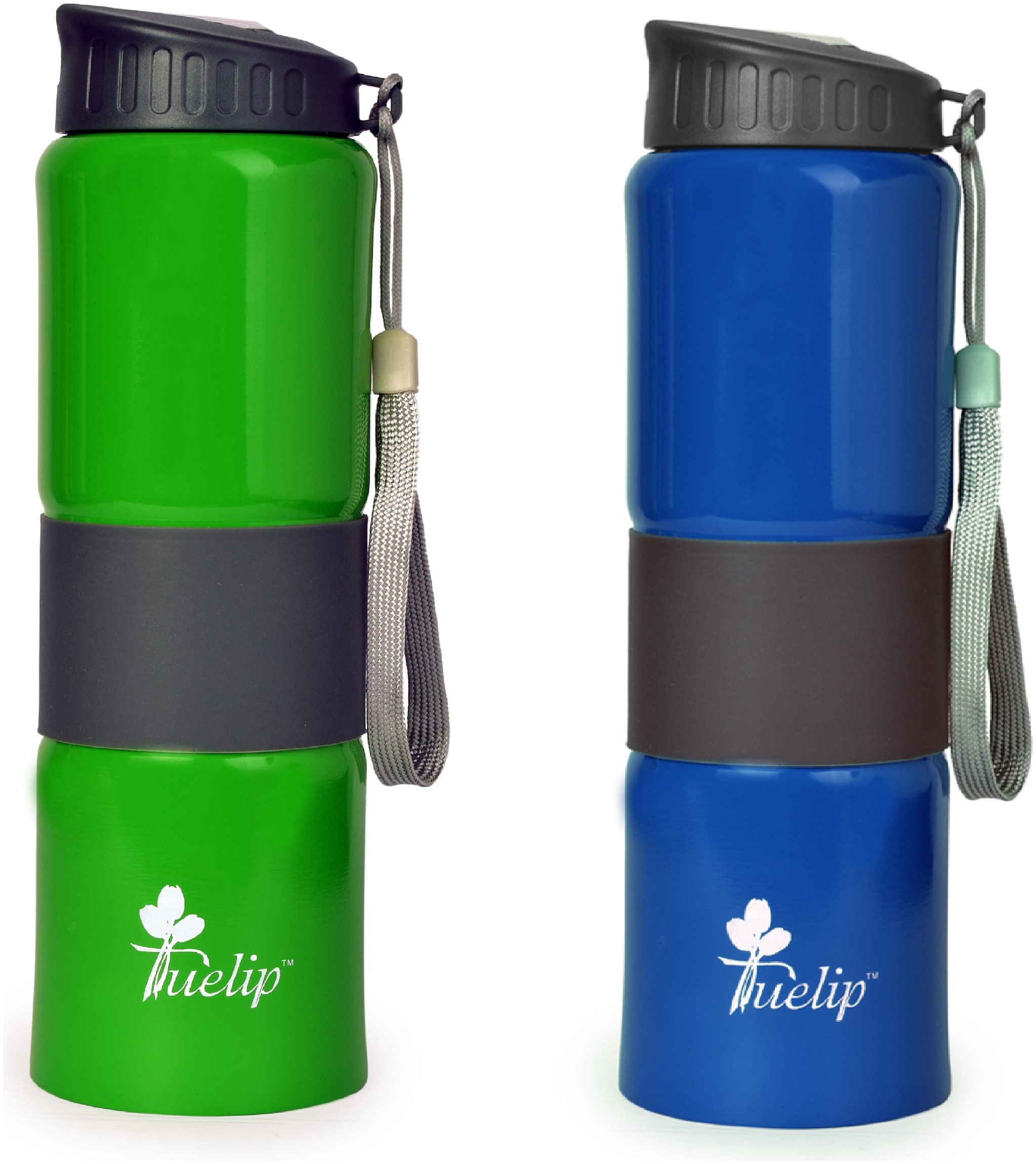 

Tuelip Stainless Steel Green Water Bottle ( 750 ml Set of 2 )