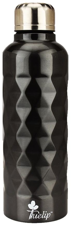 

Tuelip Stainless Steel Black Water Bottle ( 750 ml Set of 1 )