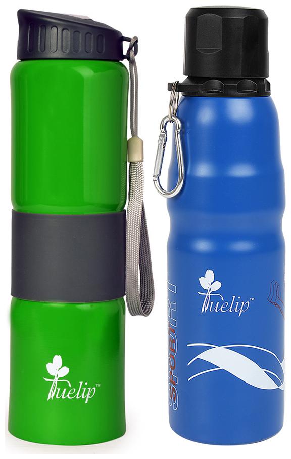 

Tuelip Stainless Steel Assorted Water Bottle ( 750 ml Set of 2 )