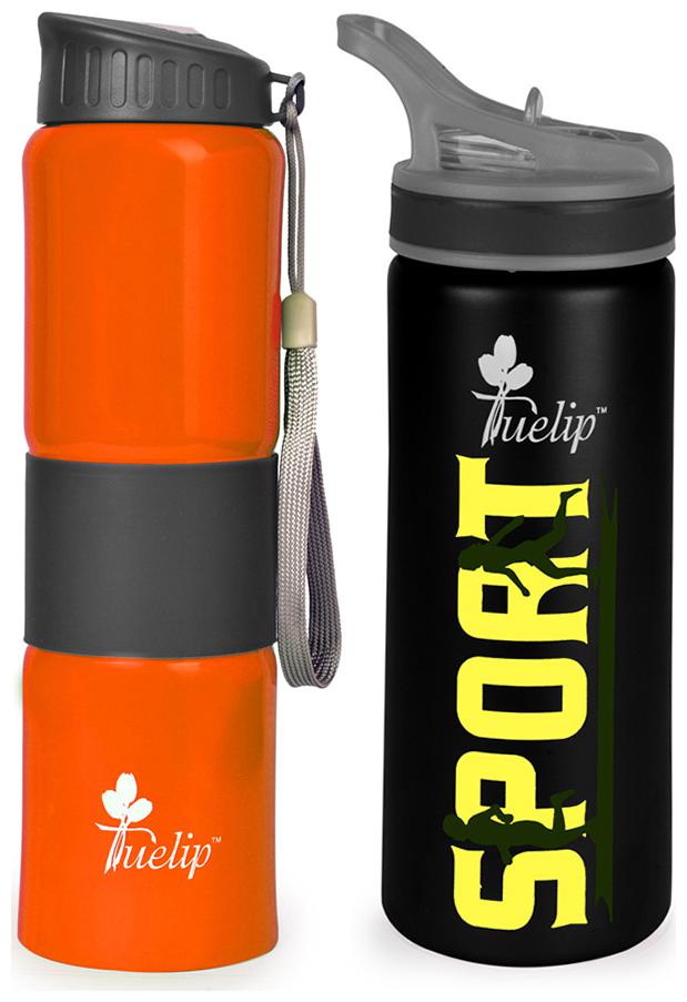 

Tuelip Stainless Steel Assorted Water Bottle ( 750 ml Set of 2 )