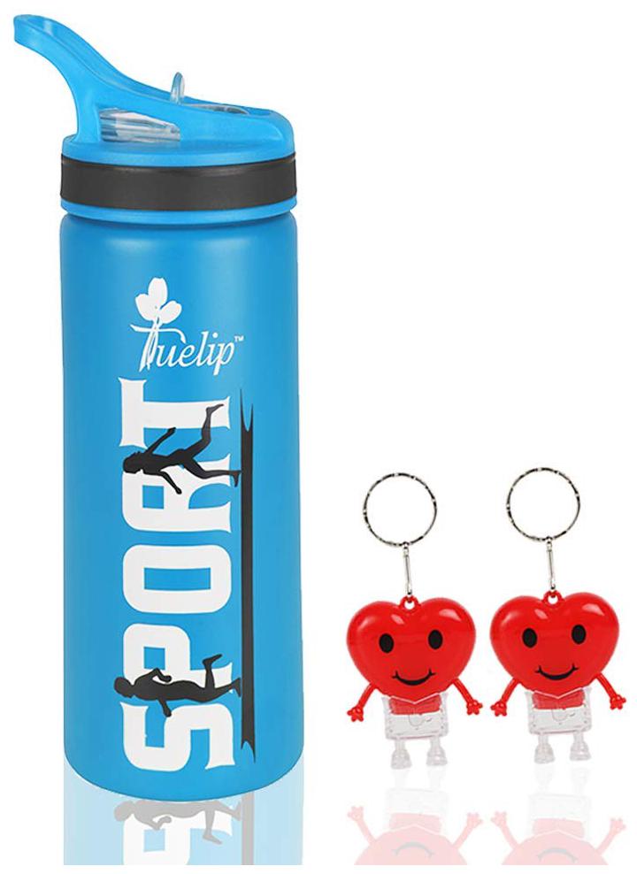 

Tuelip Stainless Steel Blue Water Bottle ( 750 ml Set of 3 )