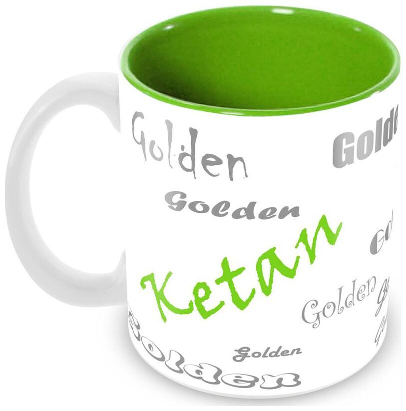 

Tuelip Stylish Customize Name Ketan with Meaningful Ceramic Printed Mug Tea Coffee 350 ml