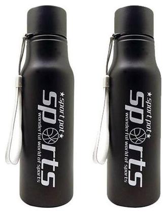 

Tuelip Stainless Steel Black Water Bottle ( 750 ml Set of 2 )