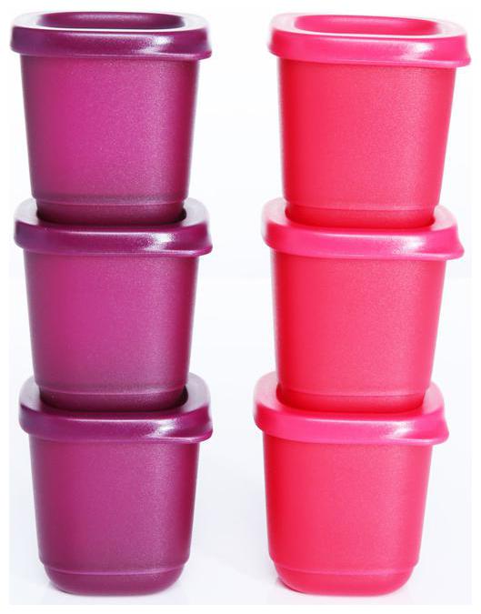 

Tupperware Small Square Snack Containers Refrigerator Container Fridge Box Cubix 110ml 6pc