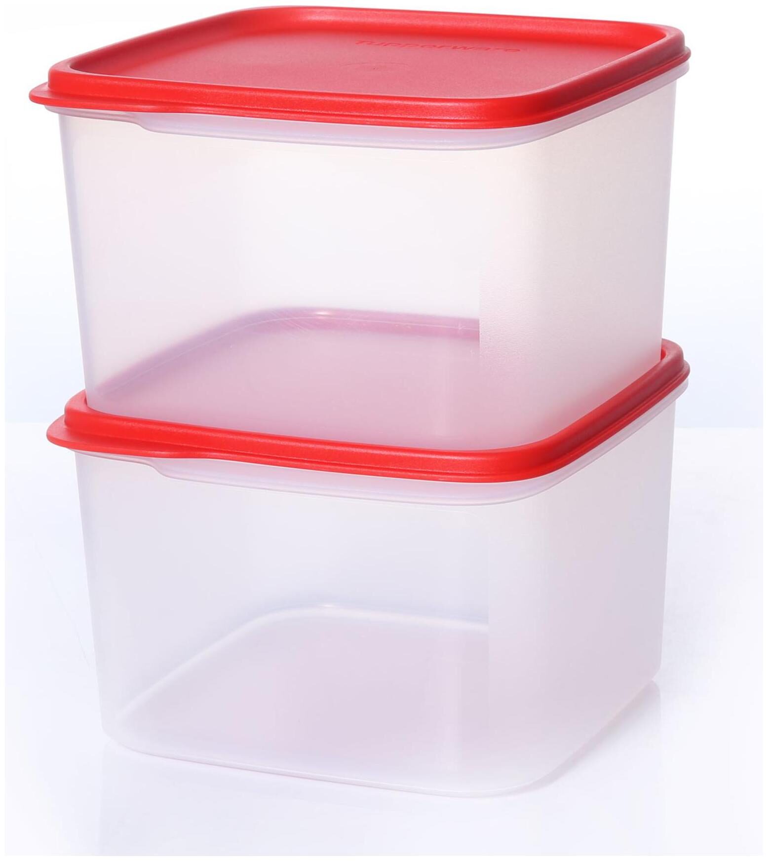 

Tupperware 2500 ml Red Plastic Container Set - Set of 2