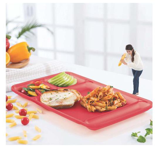 

Tupperware Divided Dining Plate 2pc