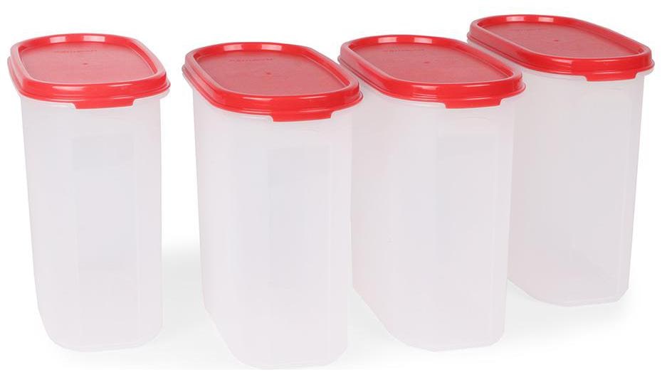 

Tupperware Oval Dry Storage Containers 1 7L 4pcs