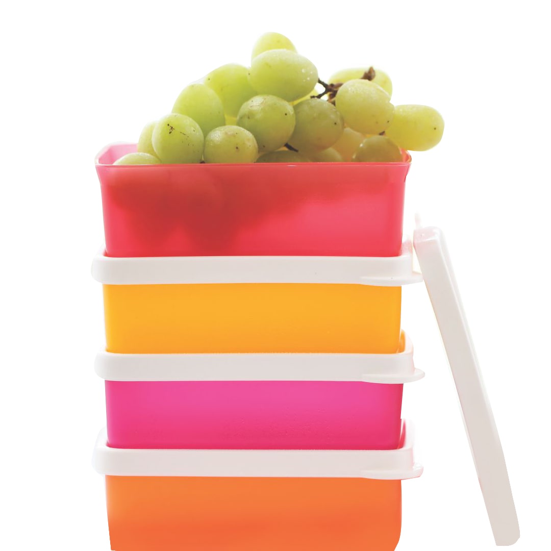

Tupperware Rectangle Refrigerator Container Keep Tab 160ml 4pc