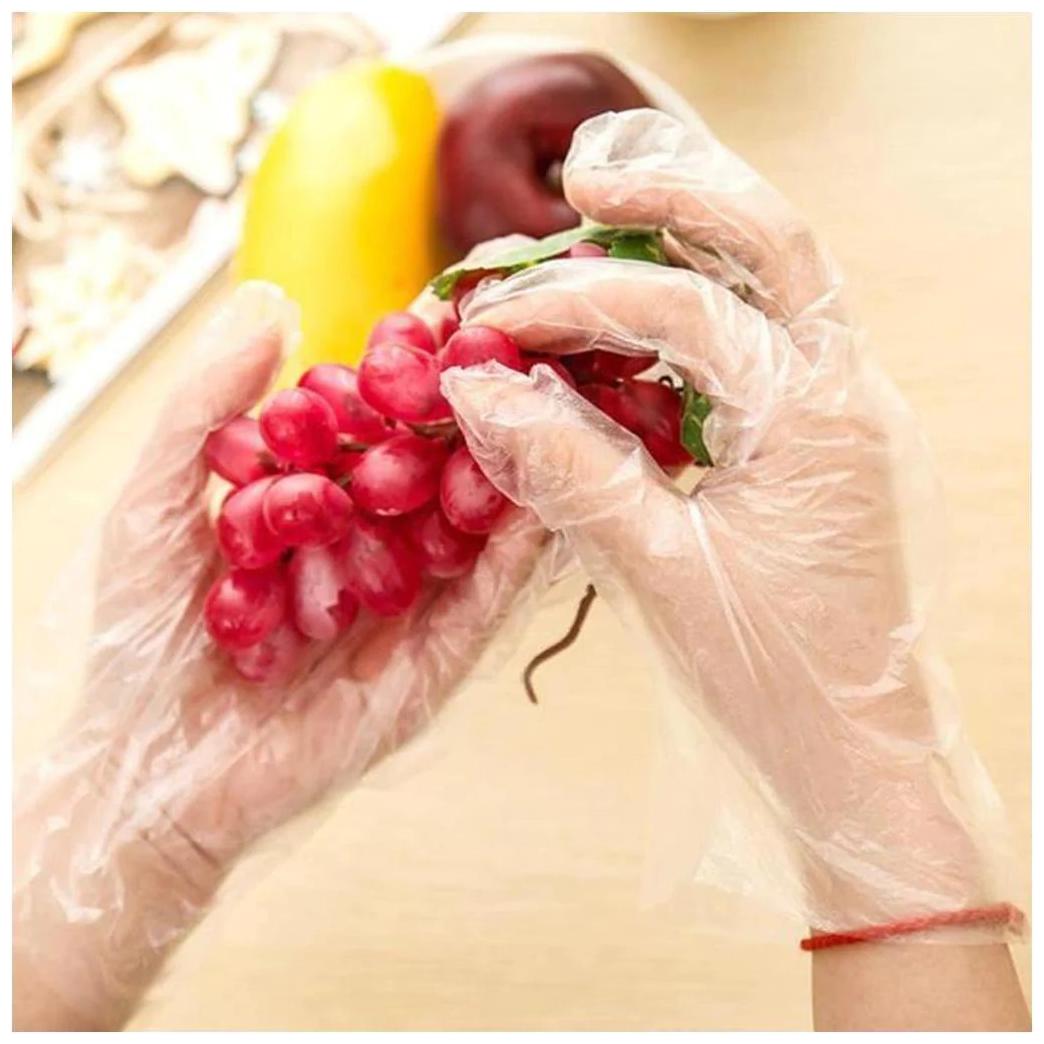

Tvr Mart Plastic Gloves Disposable (100 Pcs)