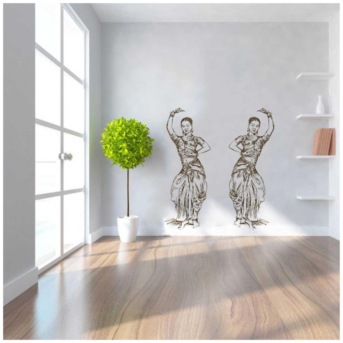 

Rawpockets Wall Stickers Twin Girls Classical Dance Wall Sticker