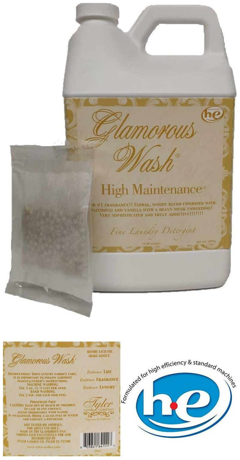 

Tyler Candle Glamorous Wash High Maintenance Half Gallon (64 Oz) Laundry Deterge