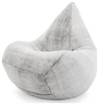U I Designs Grey Fur Bean Bag Cover Xl Size Very Attractive And Luxuries Russian Designer