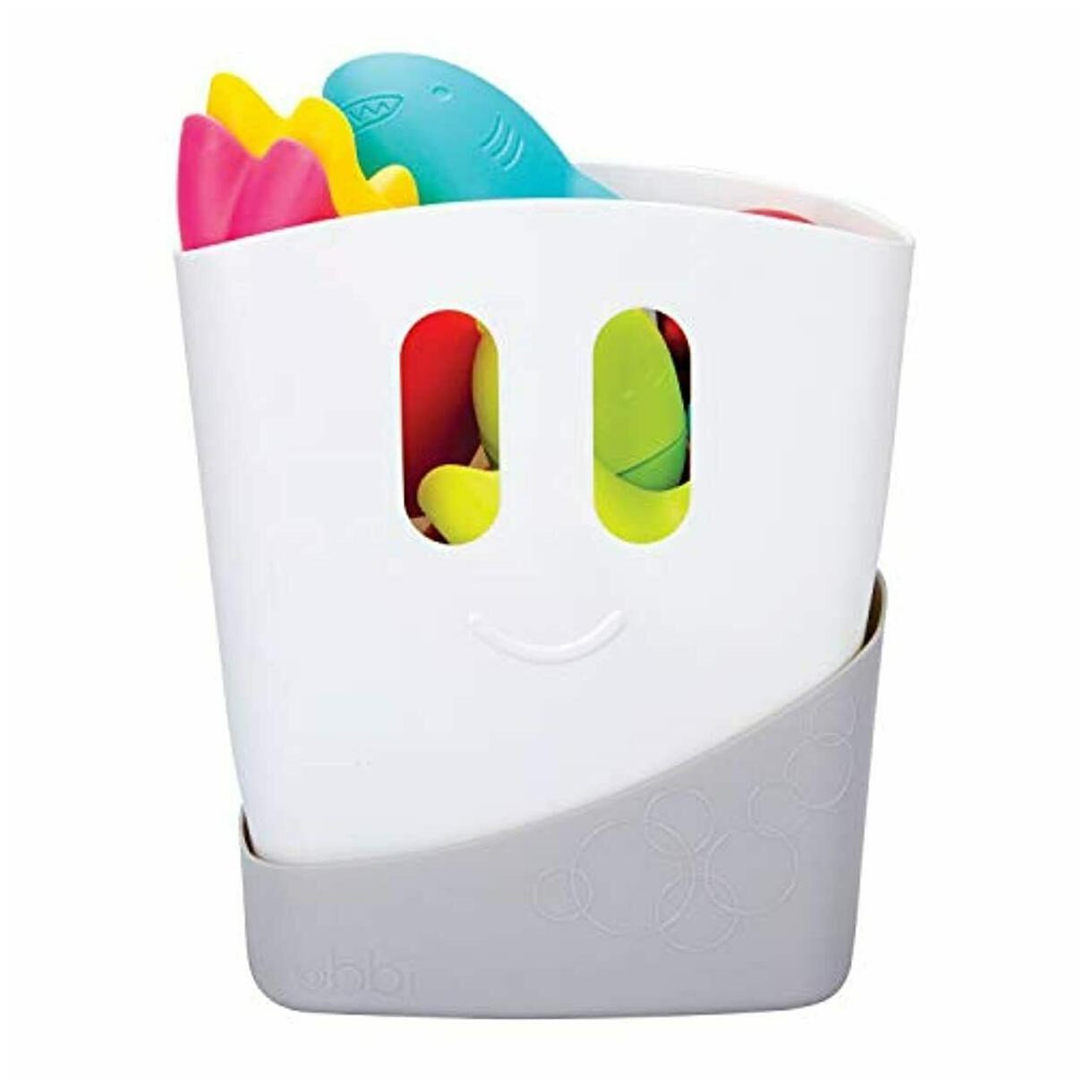 

Ubbi Freestanding Bath Toy Organizer Bath Caddy with Removable Drying Rack Bin a