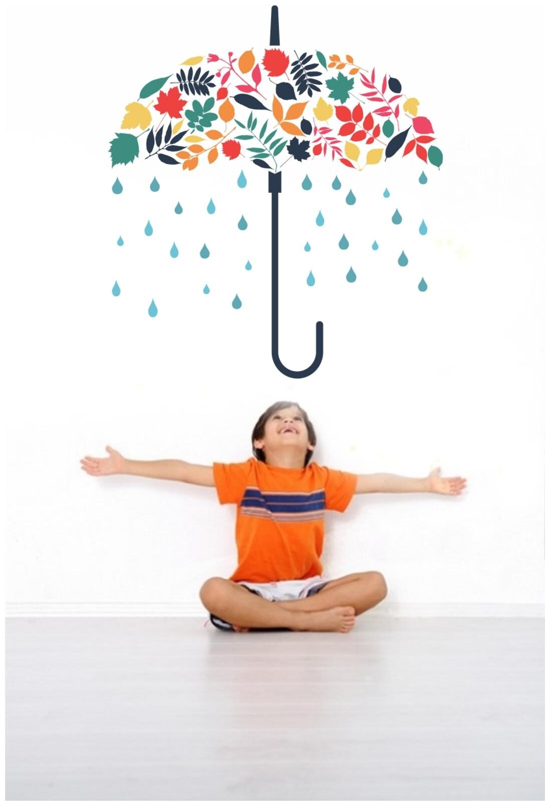 

Rawpockets Wall Stickers Umbrella Color Decals