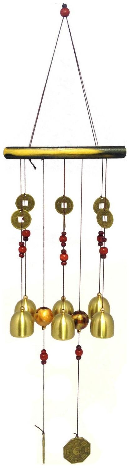 

UNIQUE - BRASS BELL FENG SHUI WC01 - WIND CHIMES - VERY SOOTHING SOUND - BEST FOR HOME DECORATION - OR EVEN FOR GIFT - BEST FOR BIRTHDAY HOUSE WORMING GIFT
