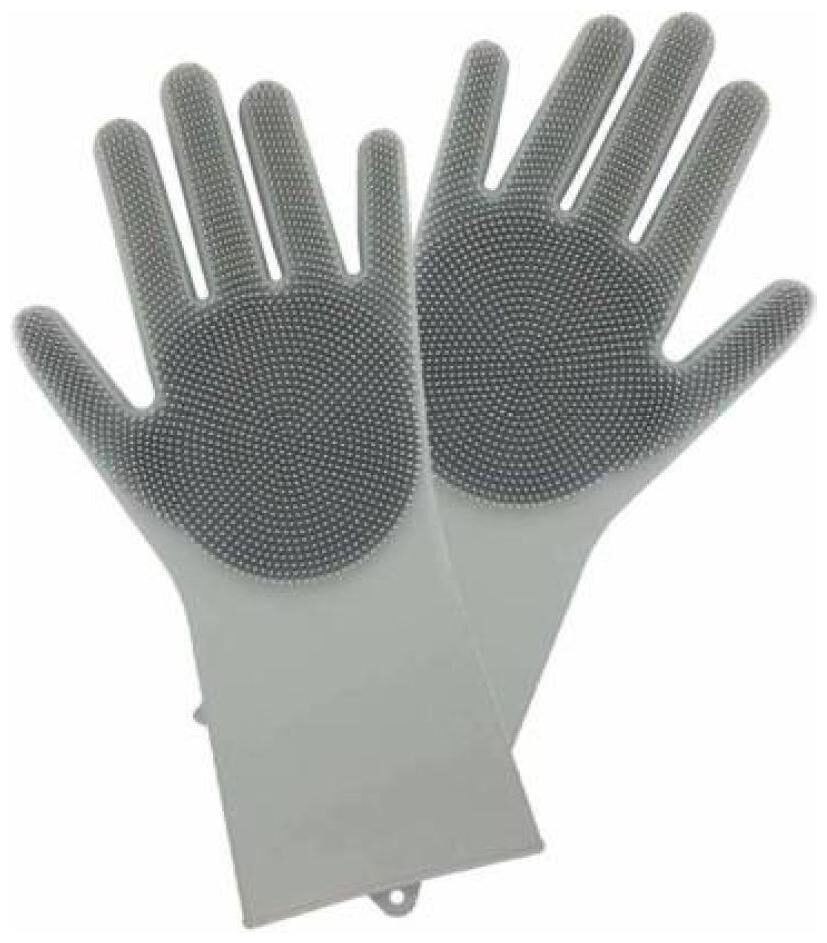 

Unique Cartz Scrubber Rubber Standard Size Cleaning Glove for Dish Washing (1 Pair)
