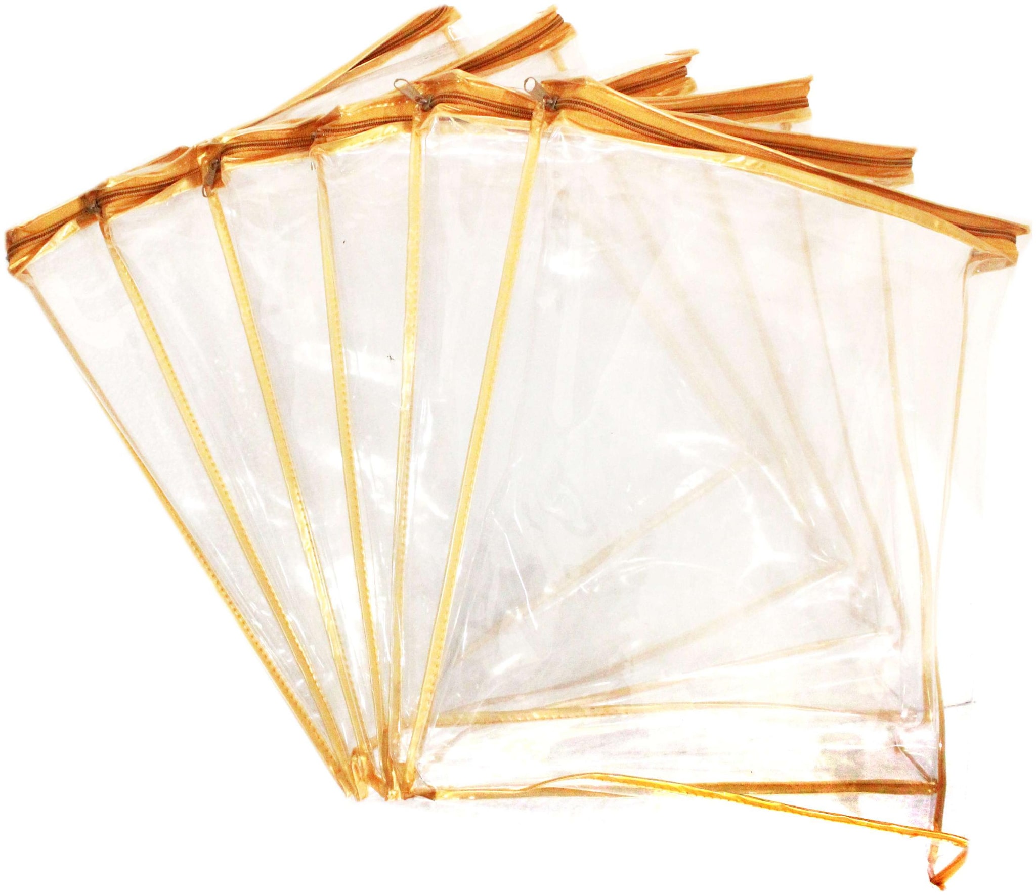 

Unique Stores Single Packing Saree Cover with Heavy PVC Clothes Cover Garment Organizer Saree Case Sari Pouch Storage Bag (Set of 6) (Wedding Collection Gift)