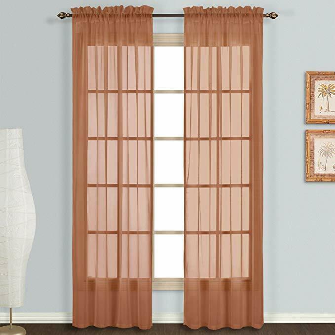 

United Curtain Monte Carlo window-treatment-panels 59 X 120-Inch Set of 2 Spi