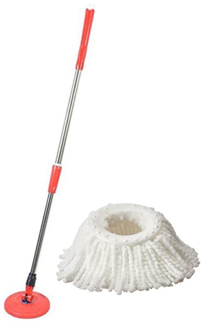 Universal Magic Mop 360 deg Rotating Mop stick , Mop Rod With 1 Refill