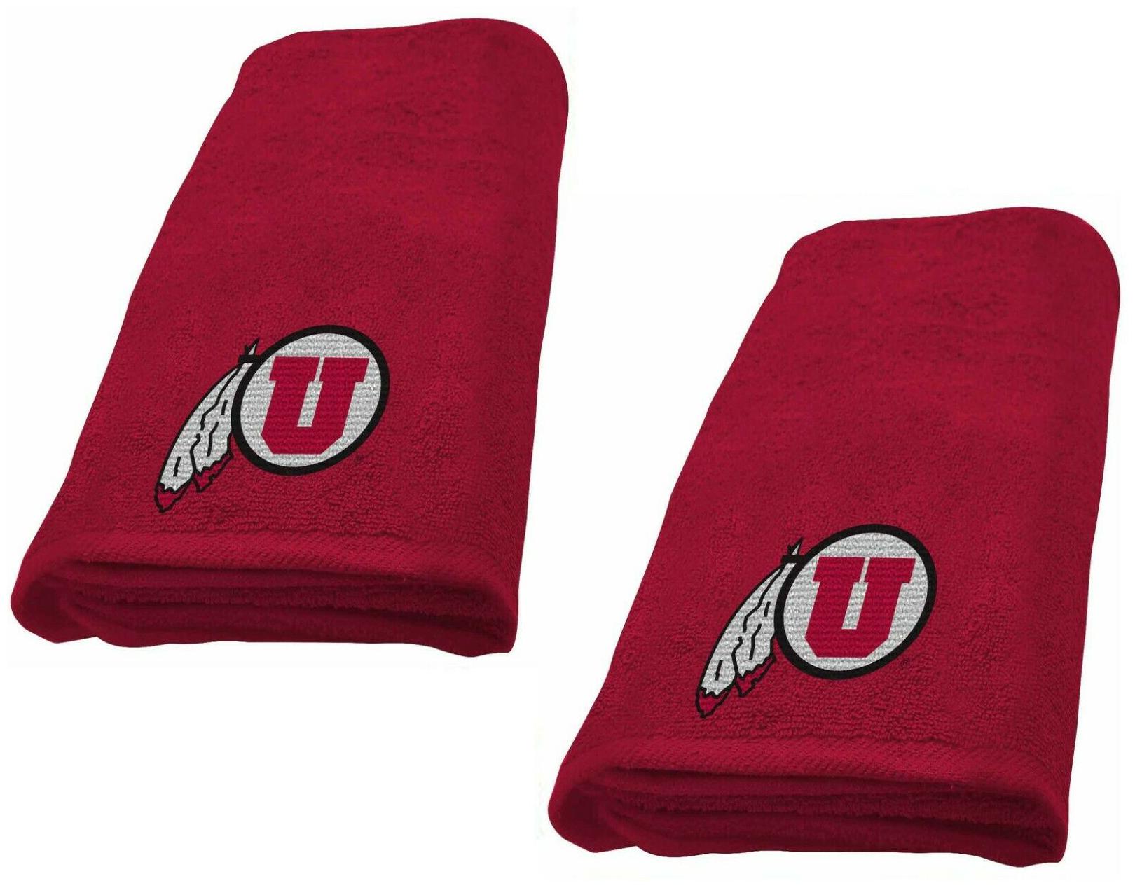 

University Of Utah Utes set of 2 Decorative 26 x 15 Hand Towels