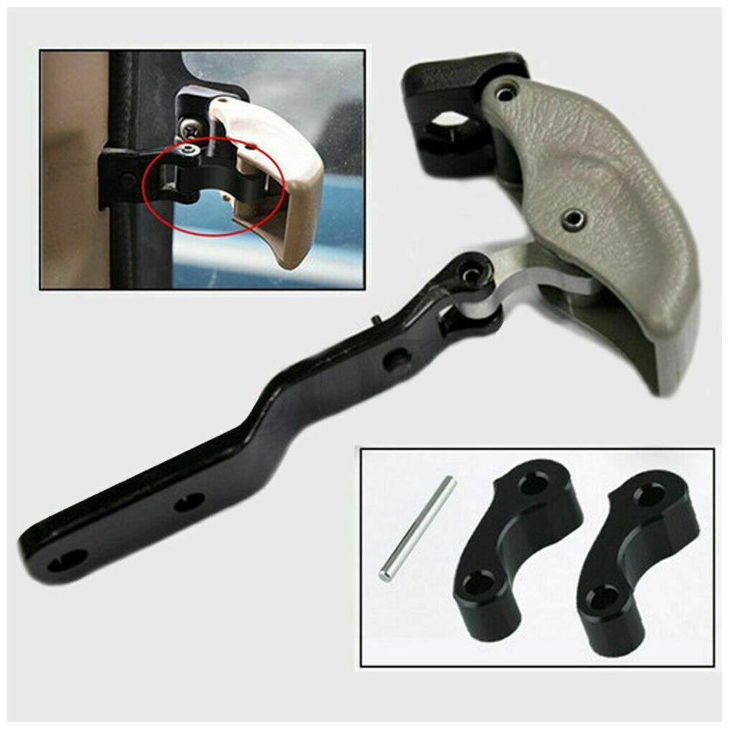 Black Billet Window Latch Hinge Pivot Rear Quarter for Tacoma 95-04 Tundra 00-06