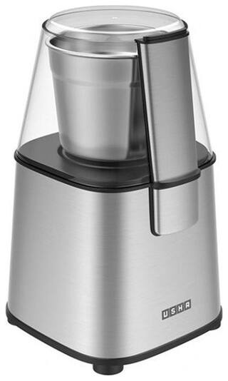 usha dry spice masala and coffee 200 w mixer grinder silver 1 jar