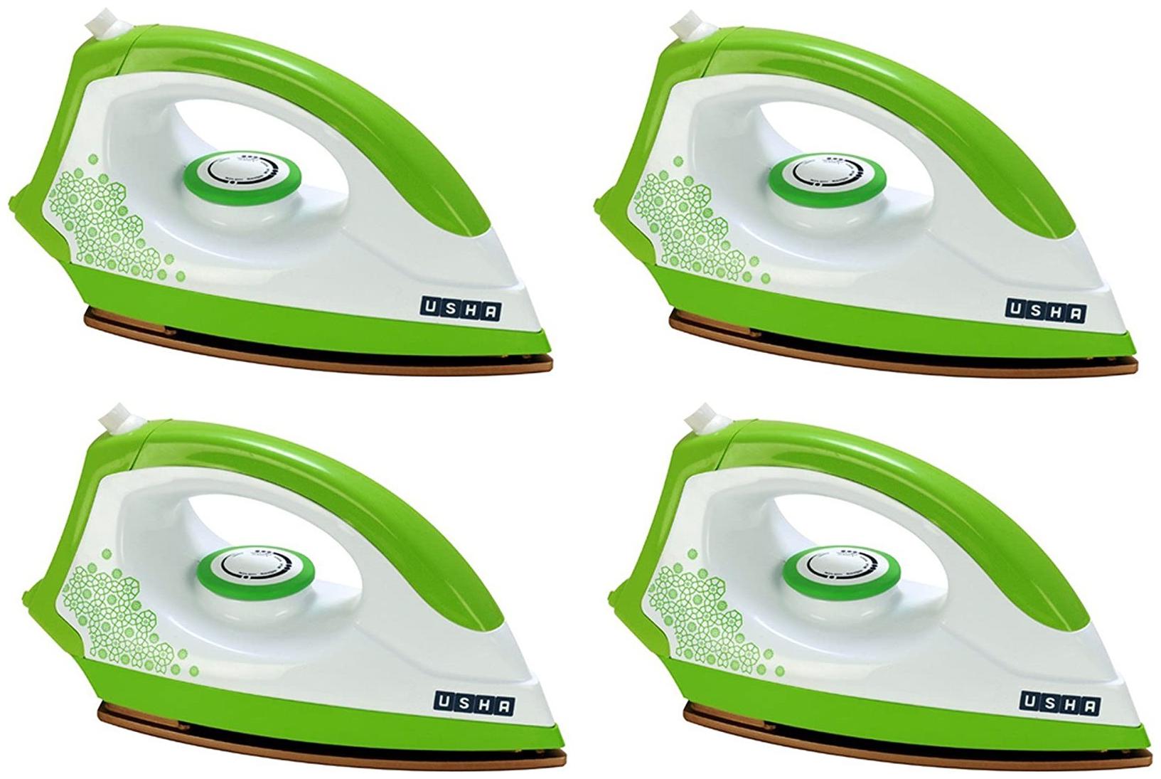 

Usha 3302 1100-Watt Dry Iron (White Green) Pack of 4