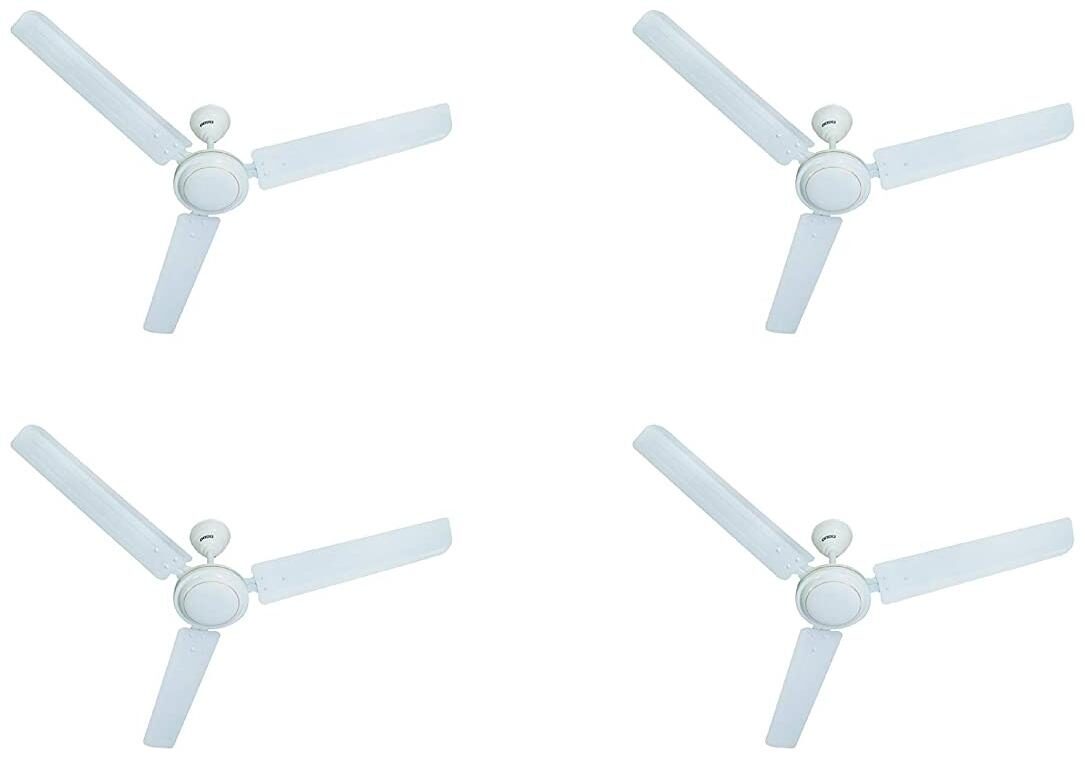 

Usha Aerostyle 1200 mm 3 Blade Ceiling Fan (White Pack Of 4)