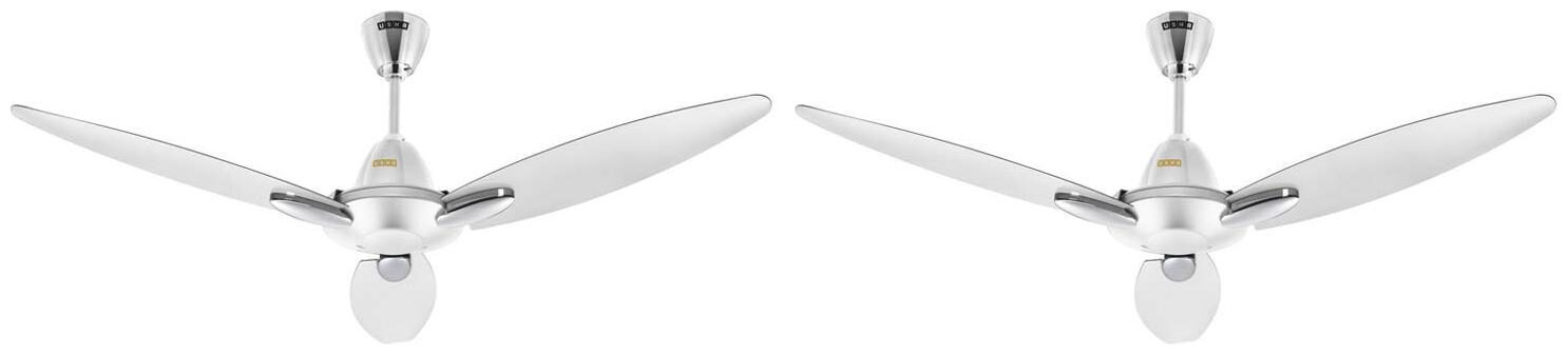 

Usha Bloom Daffodil 1250mm 85-Watt Goodbye Dust Ceiling Fan with Anti Dust Feature(Sparkle White) pack of 2