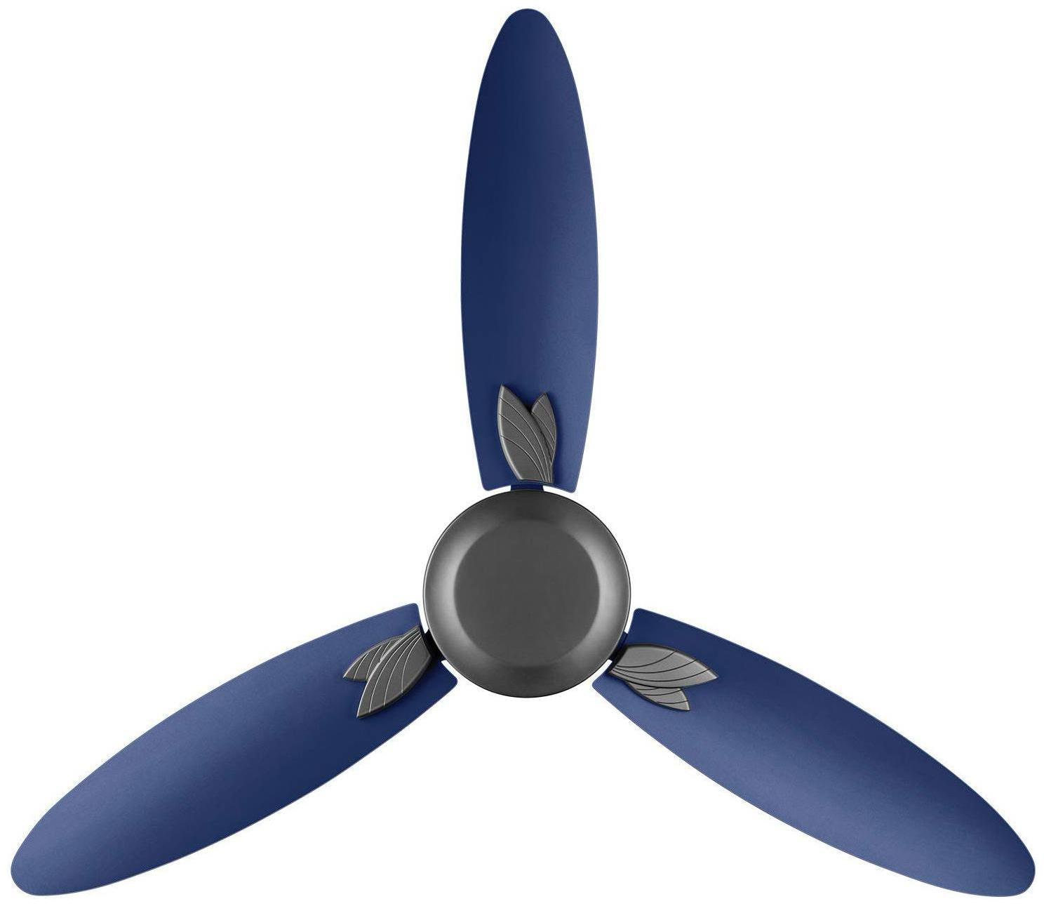

Usha Bloom Magnolia 1250mm 85-Watt Goodbye Dust Ceiling Fan with Anti Dust Feature(Sparkle Grey and Blue) pack of 1