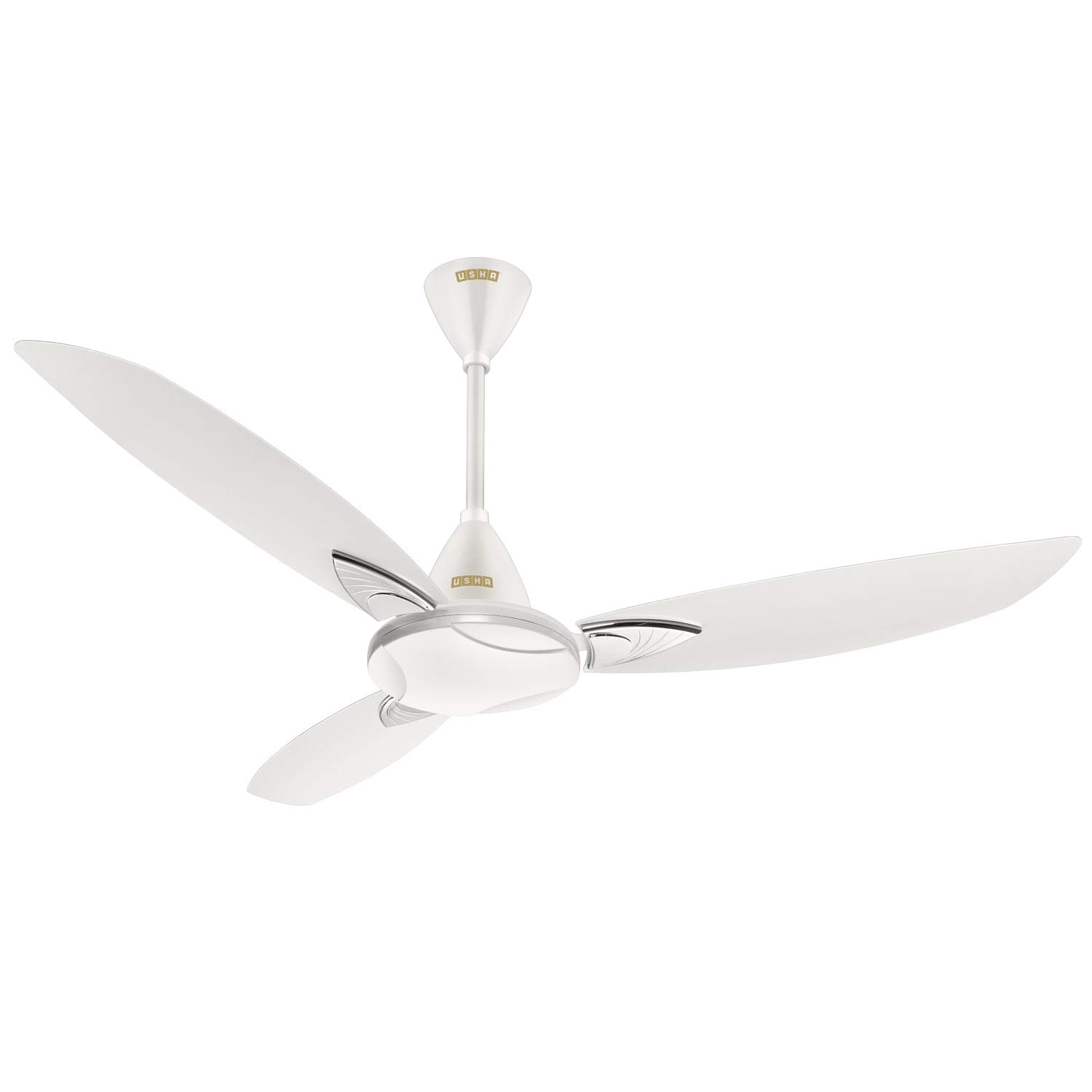 

Usha Bloom Primrose 1250 mm 3 Blade Ceiling Fan (Sparkle White Pack of 1)