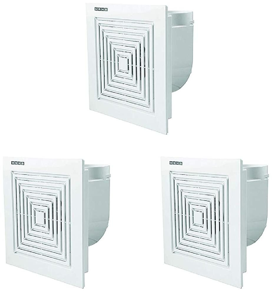 

Usha Crisp Air Premia CV 260mm Exhaust Fan (White) Pack of 3