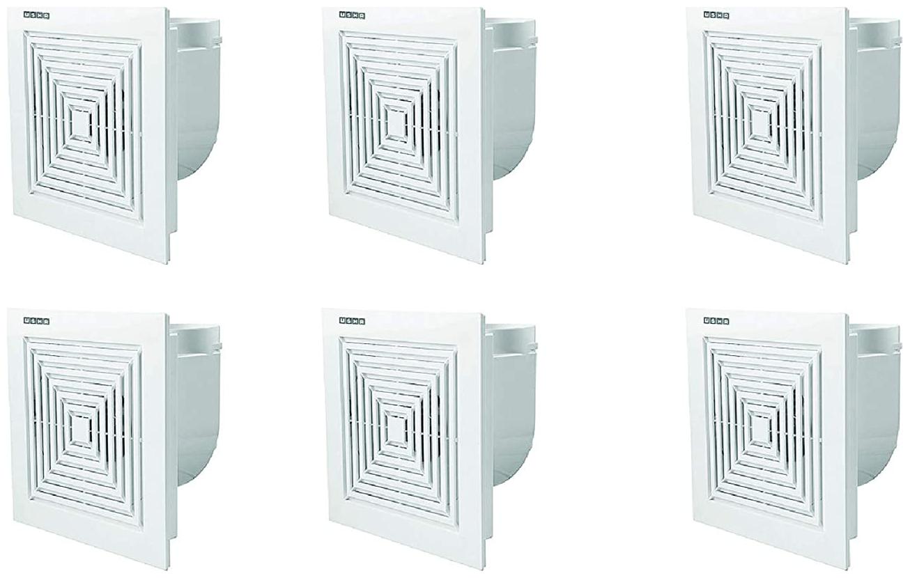 

Usha Crisp Air Premia CV 260mm Exhaust Fan (White) Pack of 6