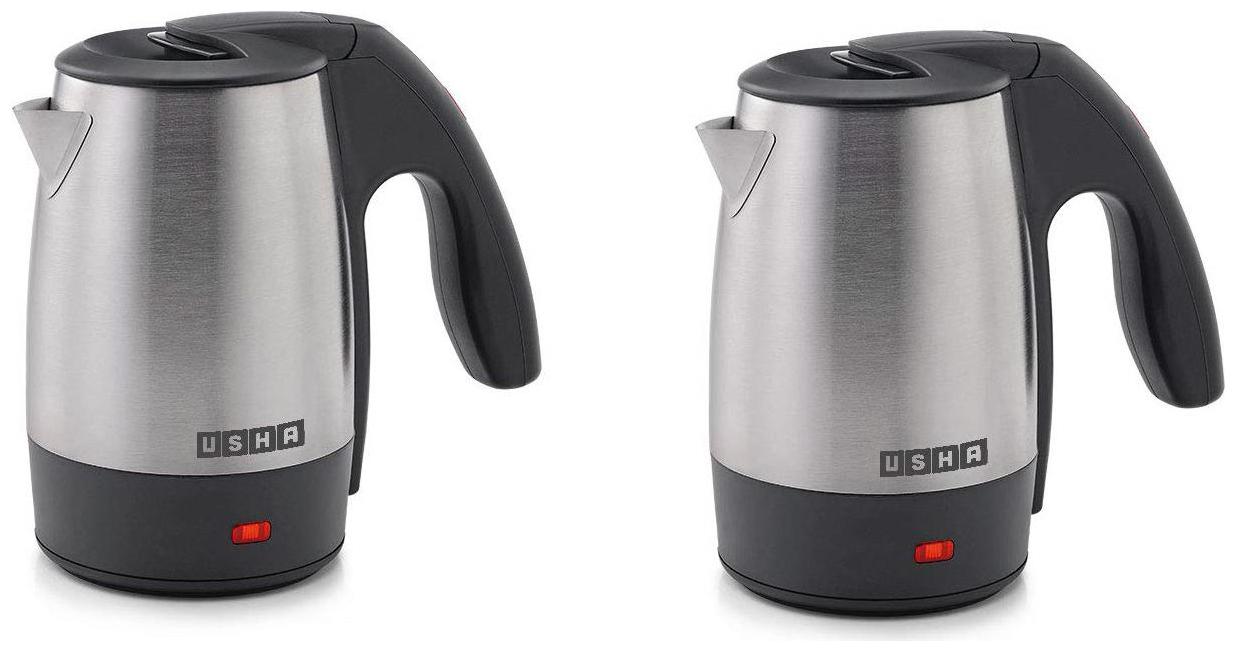 

Usha E KETTLE 0 5 0 5 L Black Silver Electric Kettle ( 1000 W )