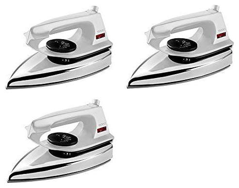 Usha EI 2802 pack of 3 1000 W Dry Iron  (White and silver)