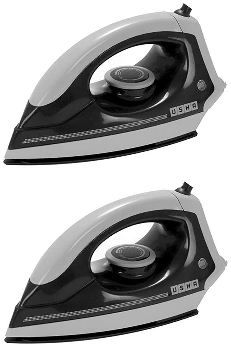 

Usha EI 3302 1100-Watt Lightweight Dry Iron (Grey Black) Pack Of 2