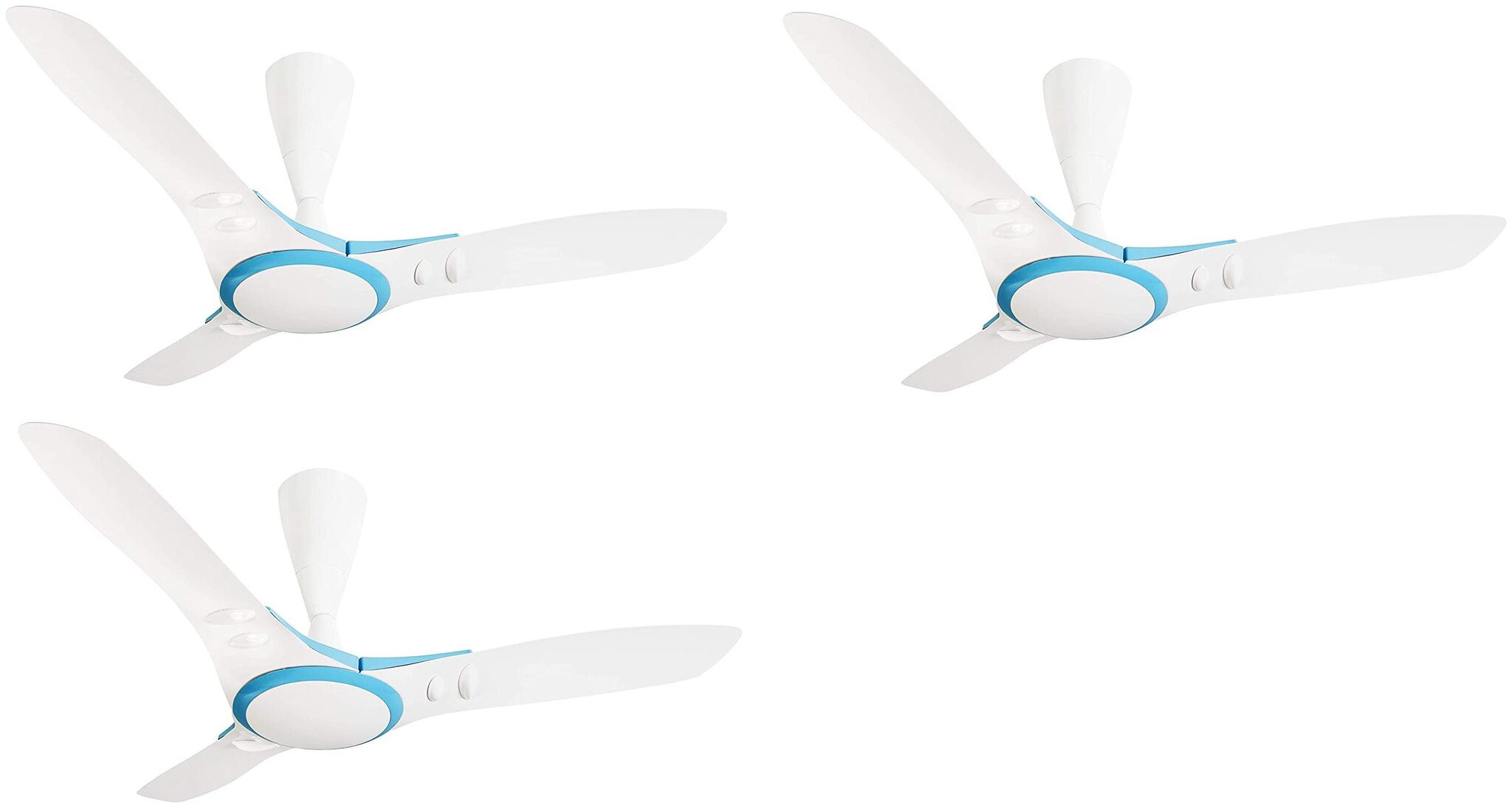 

Usha EX9 1200mm Ceiling Fan (Blue White) Pack of 3