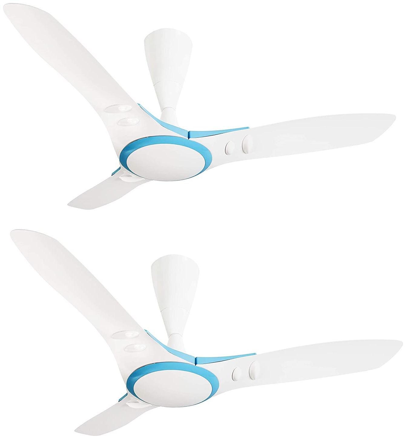 

Usha EX9 1200mm Ceiling Fan (Blue White) Pack of 2