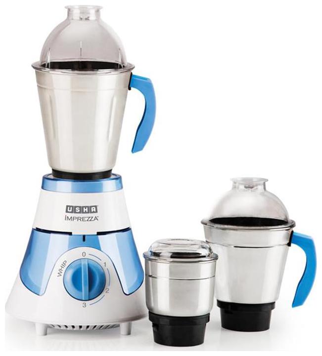 

Usha IMPREZZA-MG3563 600 W Mixer Grinder ( White Blue 3 Jars )