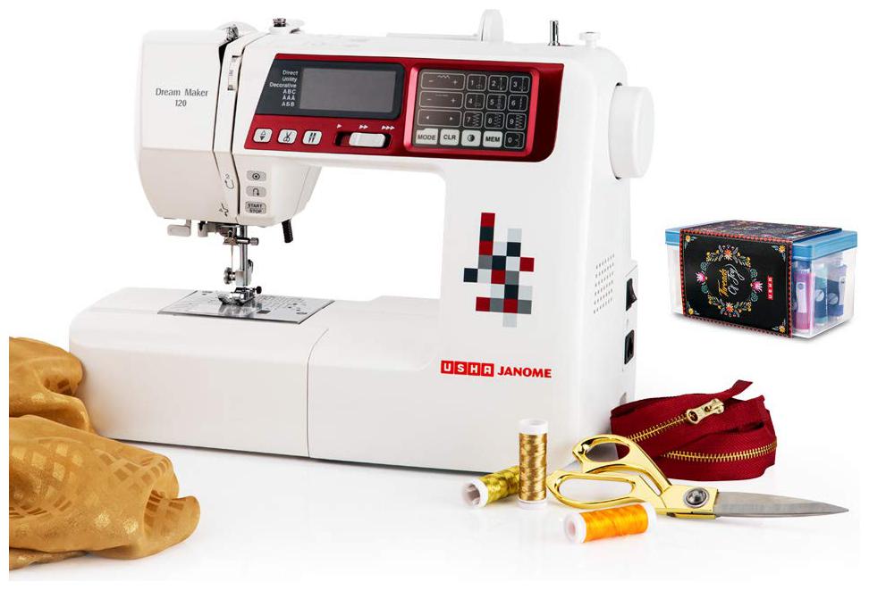 

Usha Dream Maker Computerised Sewing Machine ( White )