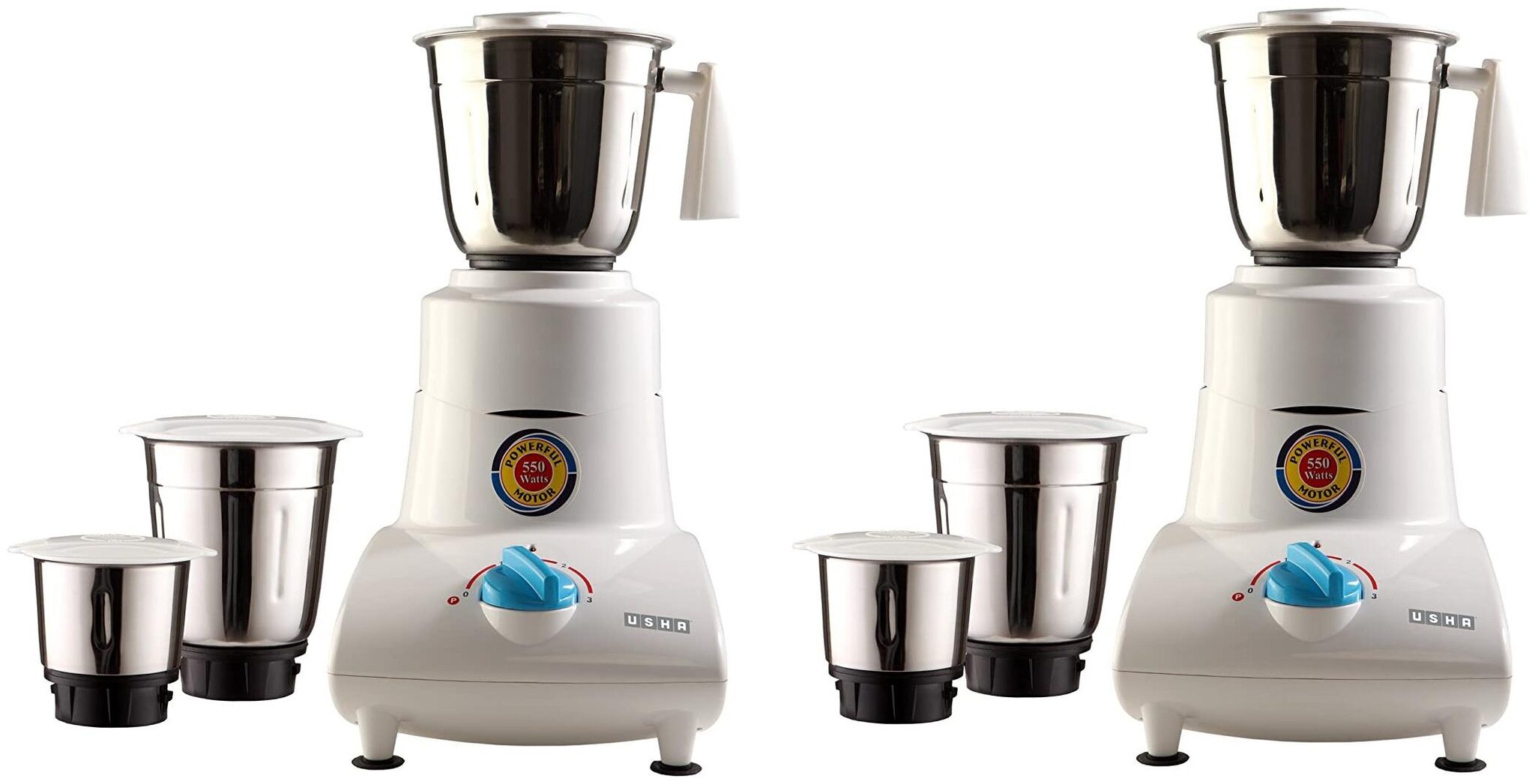 

Usha MG-2753 550 W Mixer Grinder ( White 3 Jars )