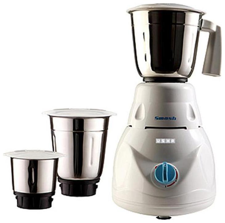 

Usha MG 2853 SMASH 500 W Mixer Grinder ( White 3 Jars )