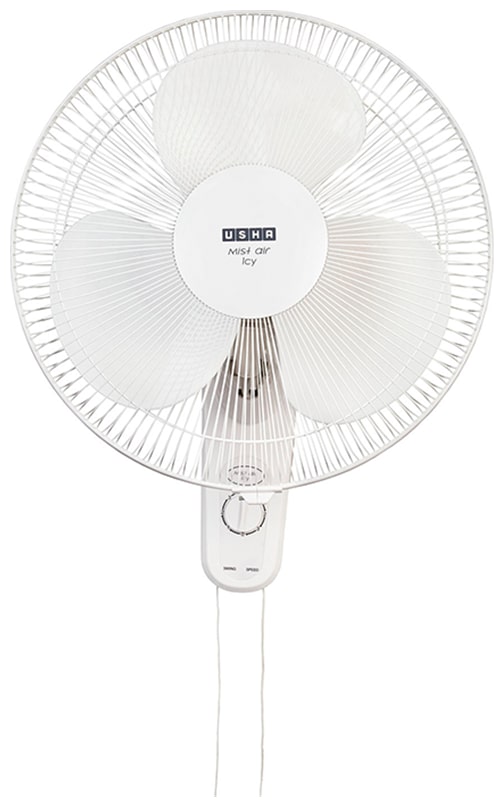 

Usha Mist Air Icy 400 mm Standard Wall Fan ( White Pack of 1 )